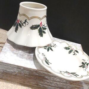 Yankee Candle Shade and Plate Set
